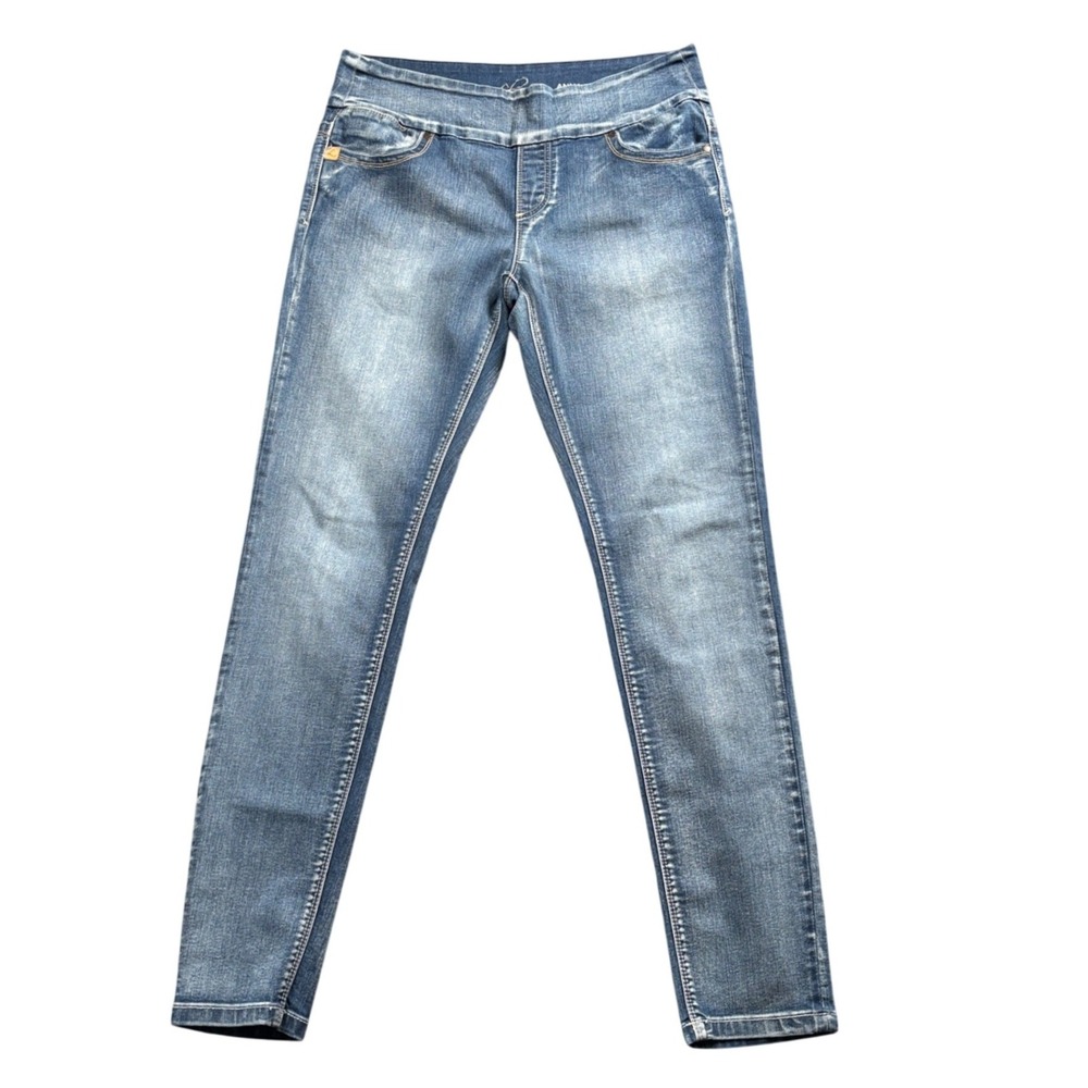 Lola Jeans Anna Skinny‎ Jeans Womens 12 Blue Pull On Stretch Y2K Casual